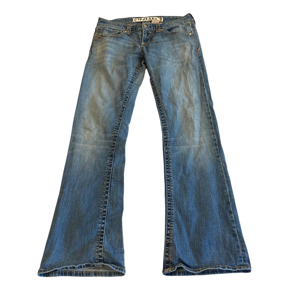 IT Jeans Los Angeles Womens 29x31 Regular Bootcut Denim Medium Wash Y2K Low Rise